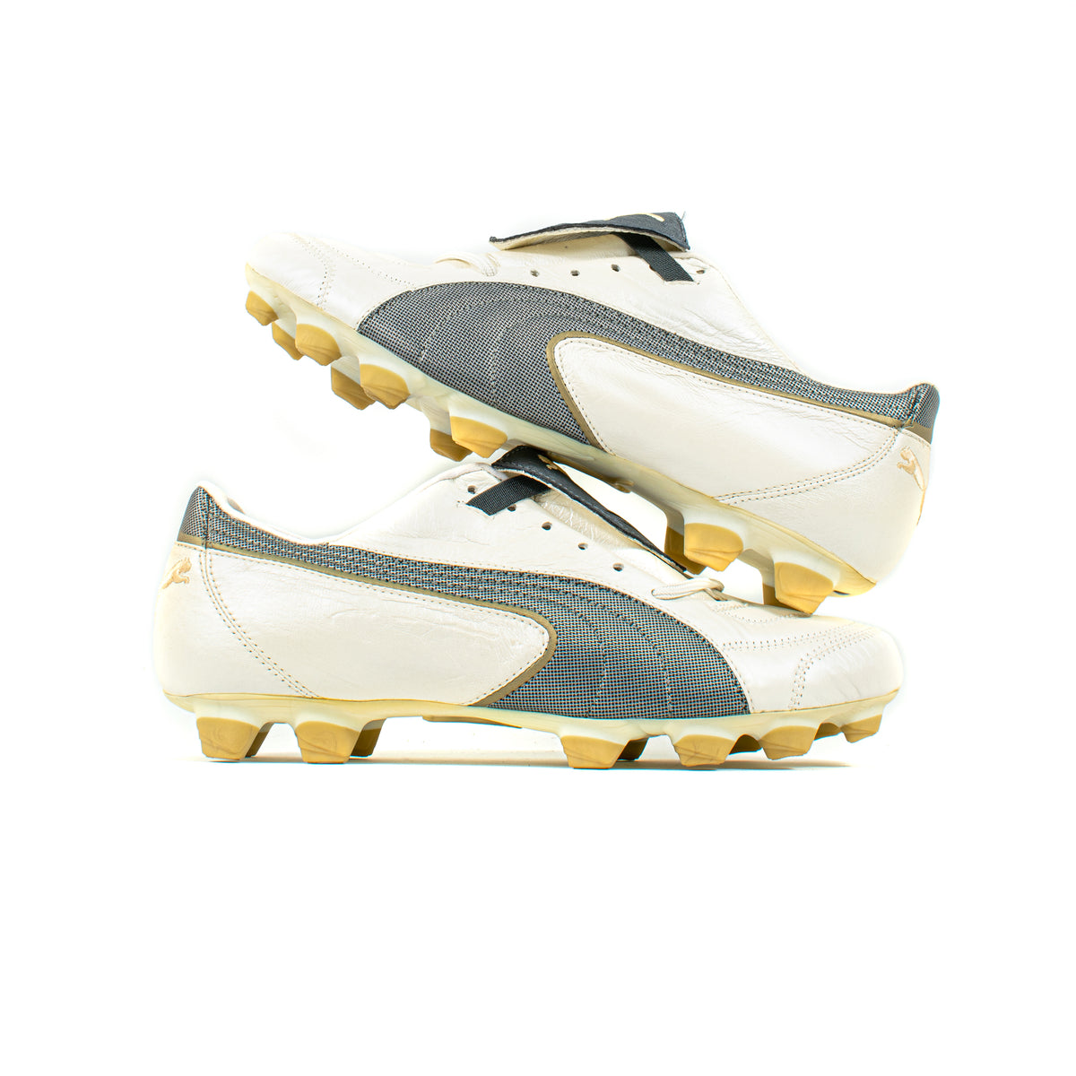 Puma King Executive I White Gold FG Classic Soccer Cleats