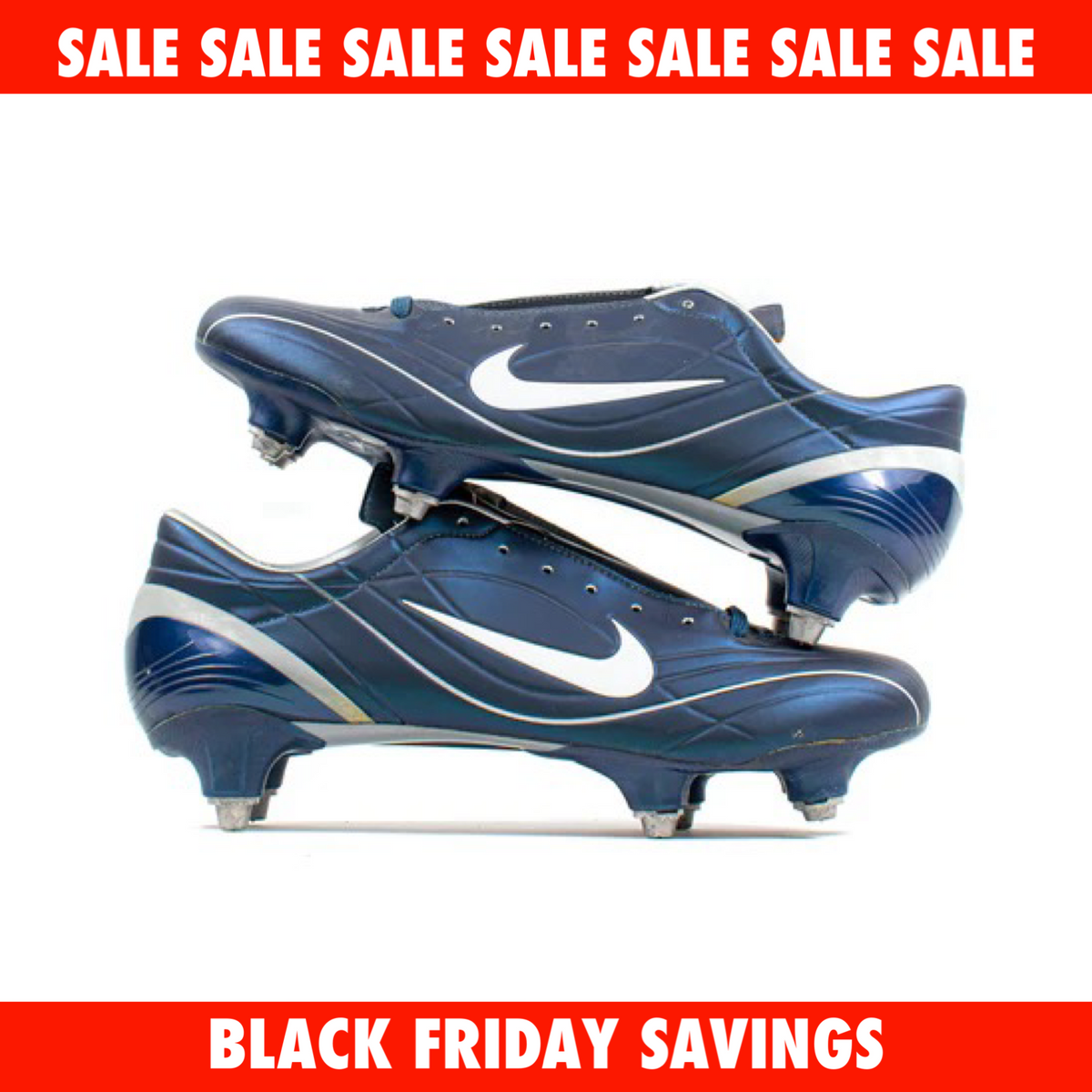 Nike Mercurial Vapor II Navy Blue SG Classic Soccer Cleats