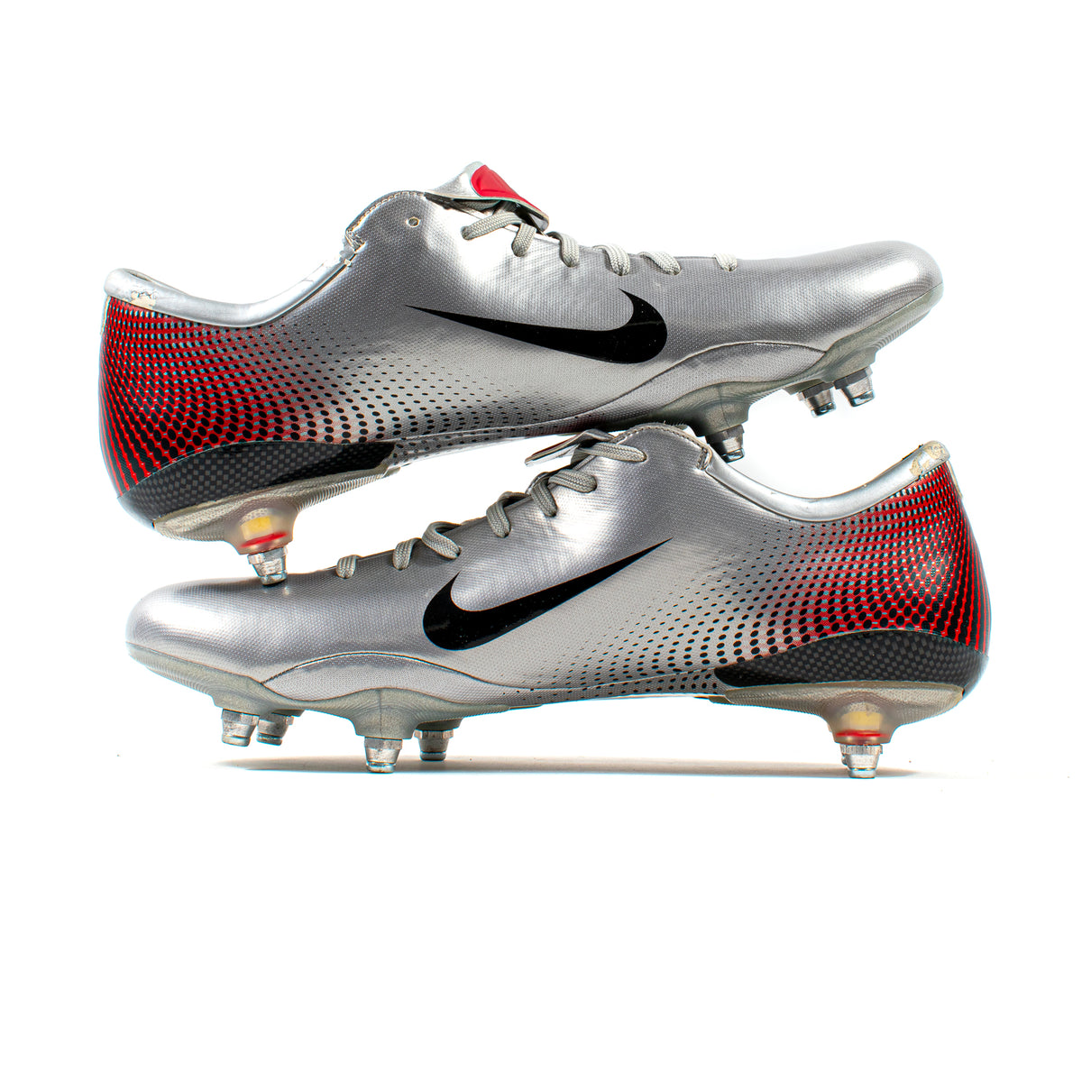 Nike Mercurial Vapor III Silver Red SG Classic Soccer Cleats