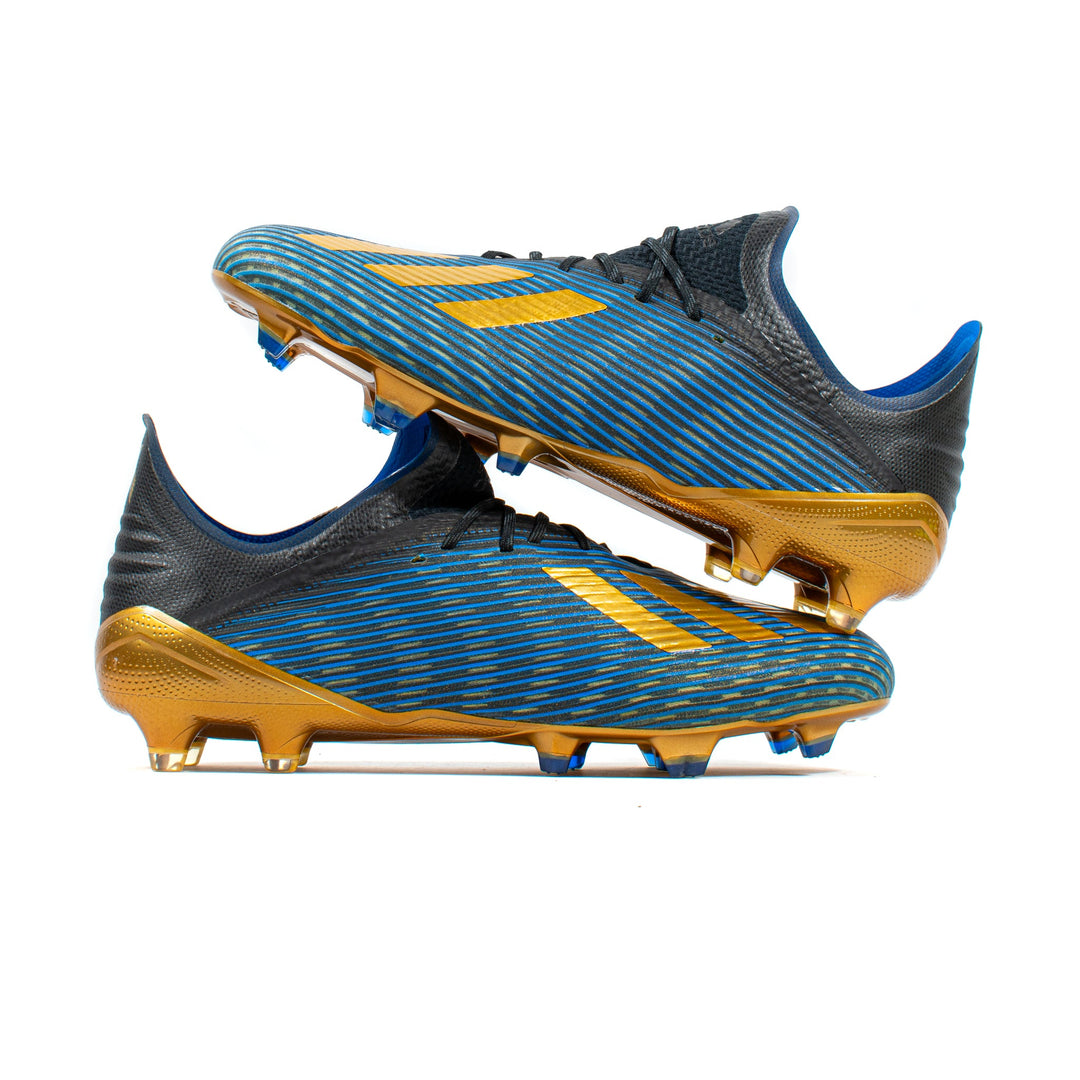 Adidas X19.1 Blue Gold FG Classic Soccer Cleats