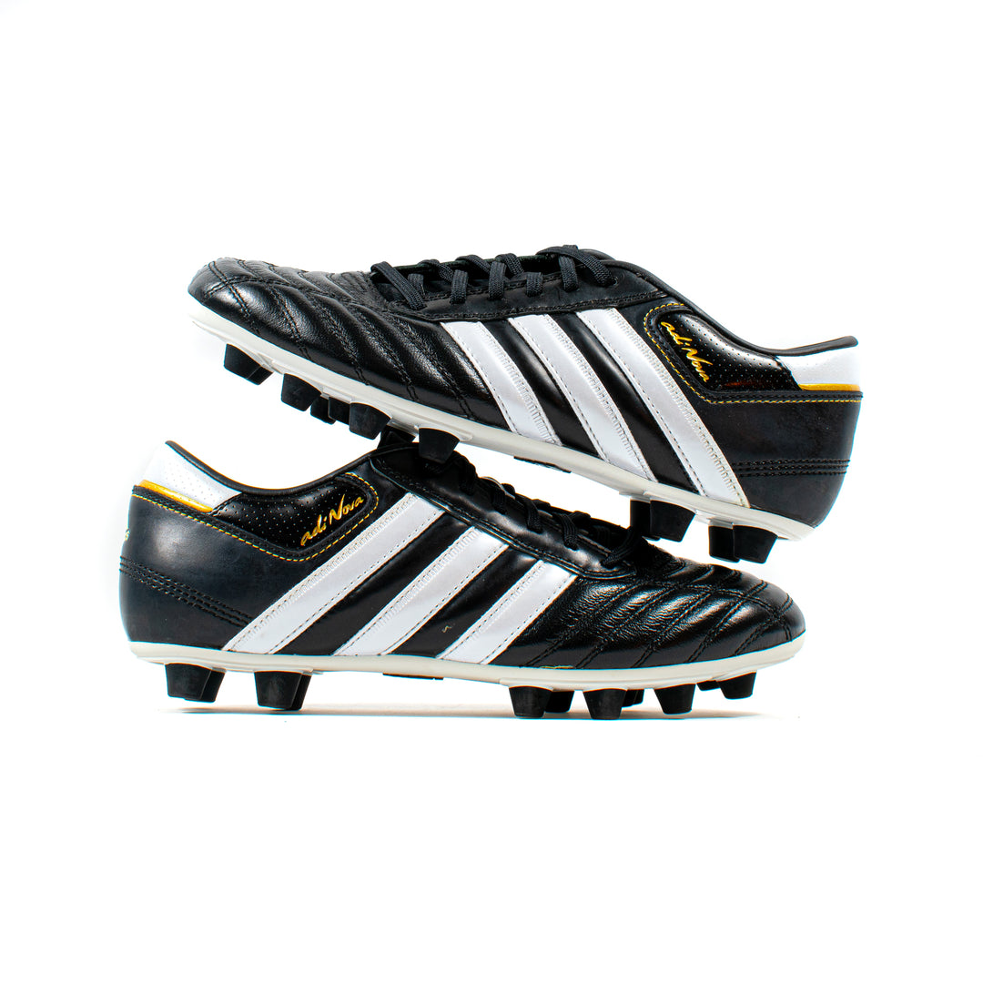 Adidas AdiNova II Black White FG Classic Soccer Cleats