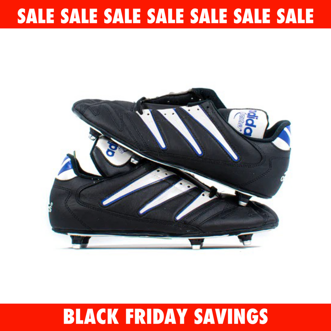 Adidas Questra Cup Black Blue SG Classic Soccer Cleats