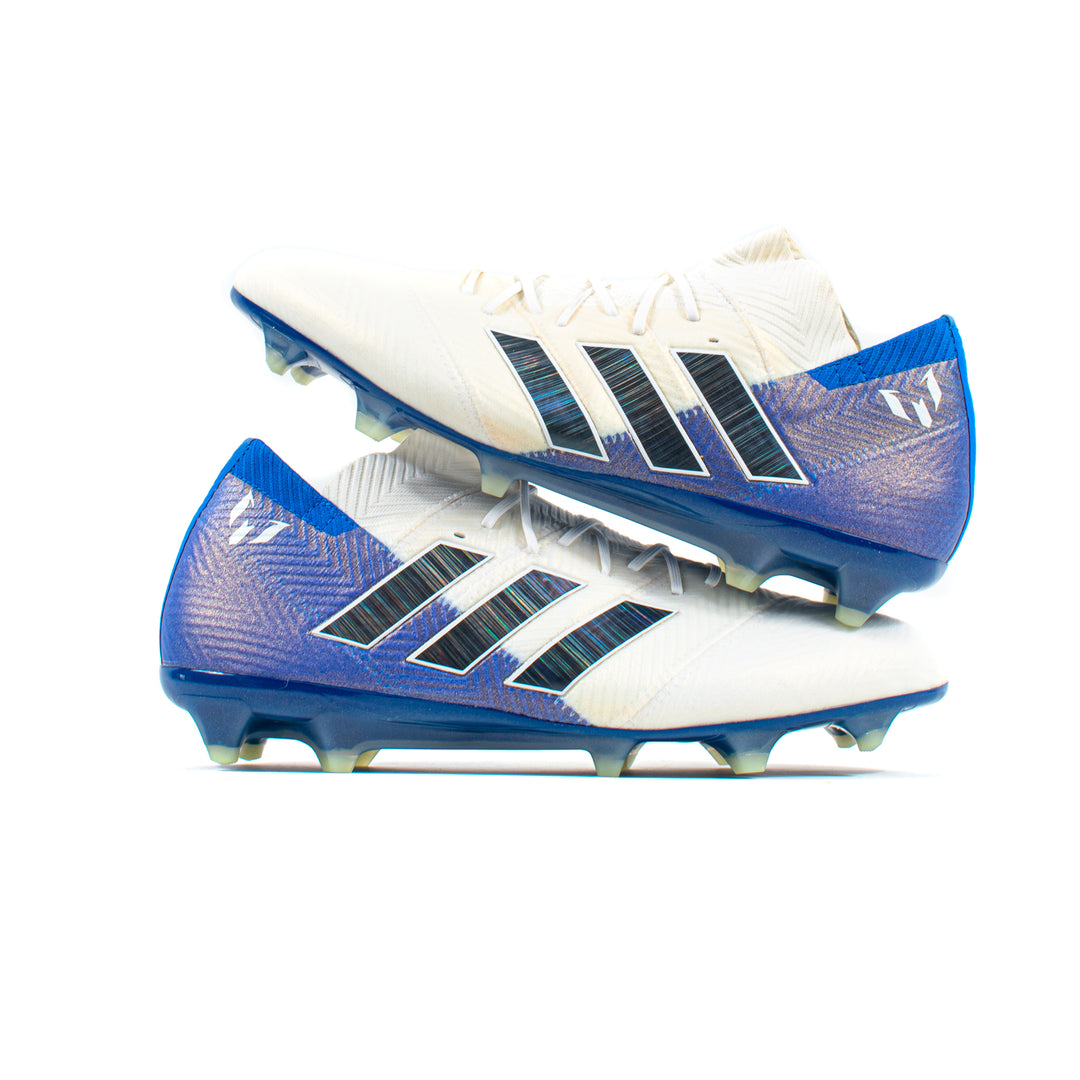 Adidas Nemeziz 18.1 Messi White FG Classic Soccer Cleats