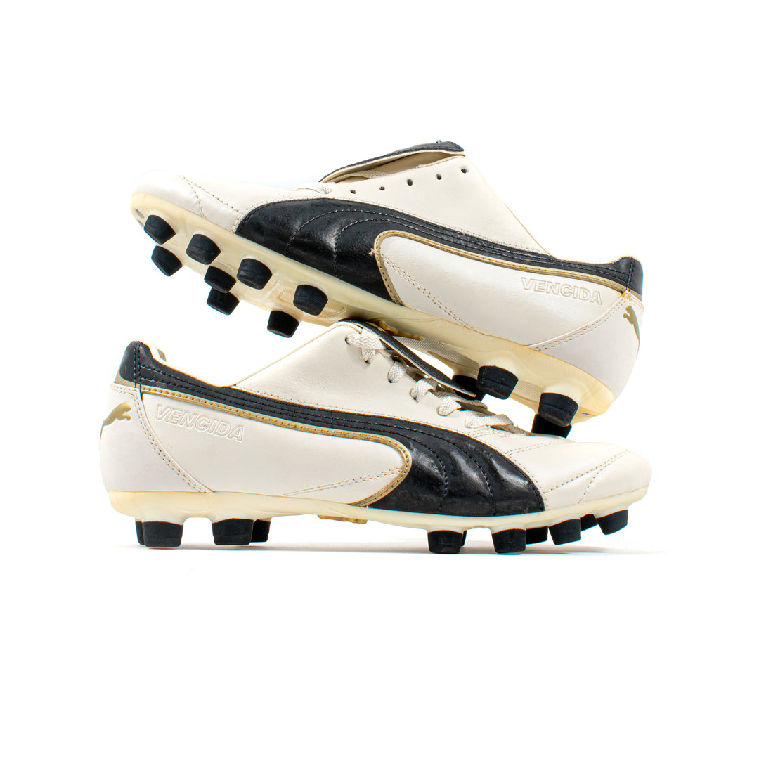 Puma Vencida II White FG Classic Soccer Cleats