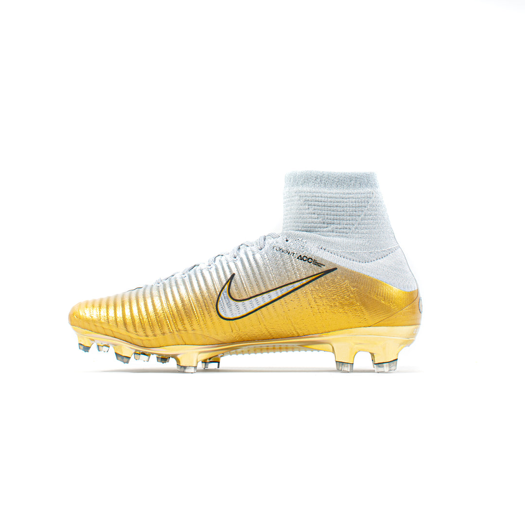 Nike Mercurial Superfly V Elite Quinto Triunfo CR7 Gold FG Football Boots Cleats