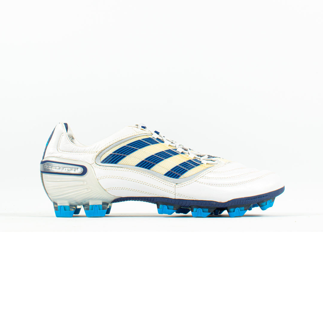 Adidas Predator X White Blue CL FG Classic Soccer Cleats