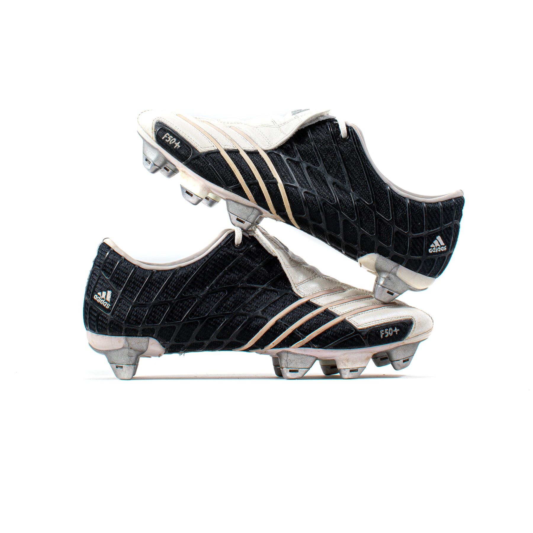 Adidas F50+ TRX Spider White Black SG – Classic Soccer Cleats